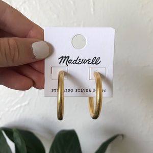 NEW Madewell gold hoop earrings